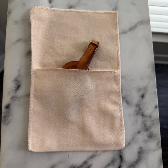 Louis Vuitton Luggage Tag Vachetta Leather Honey Patina w/ Dustbag - Picture 7 of 7